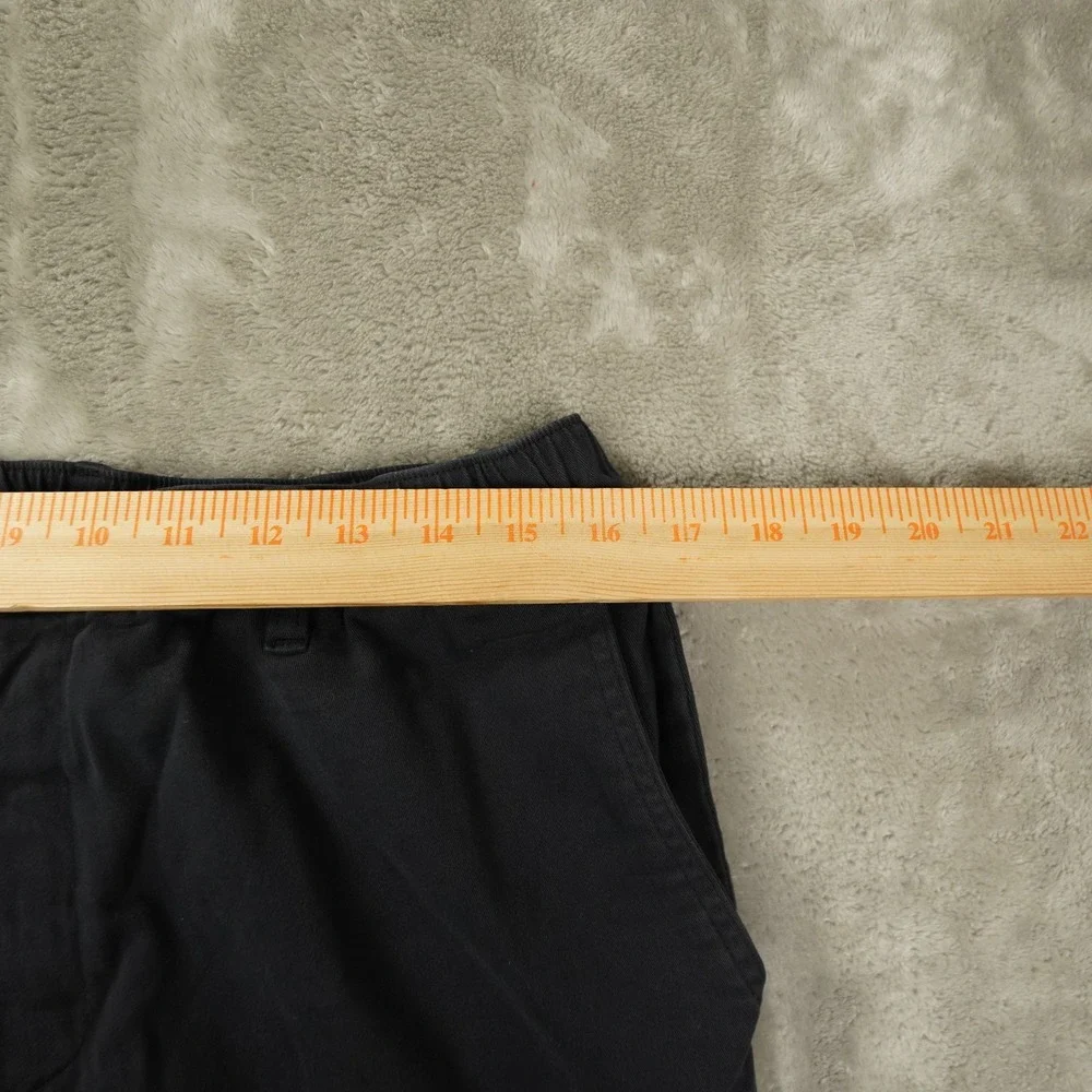 Cove USA Chino Pants Mens 36x32 Grey Elastic Waist Tapered Casual Beach Preppy